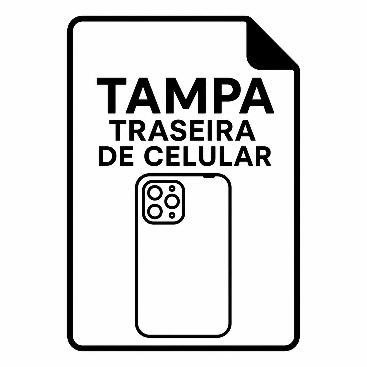 TAMPA TRASEIRA SAMSUNG A23 4G PRETA