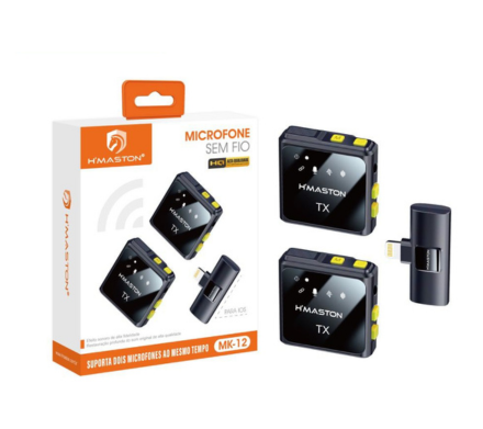MICROFONE DE LAPELA IOS H'MASTON (MK-12)