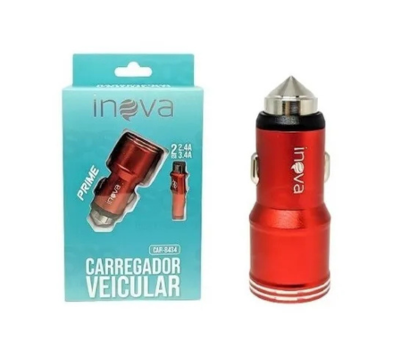 CARREGADOR VEICULAR COM CABO INOVA CAR-G5091