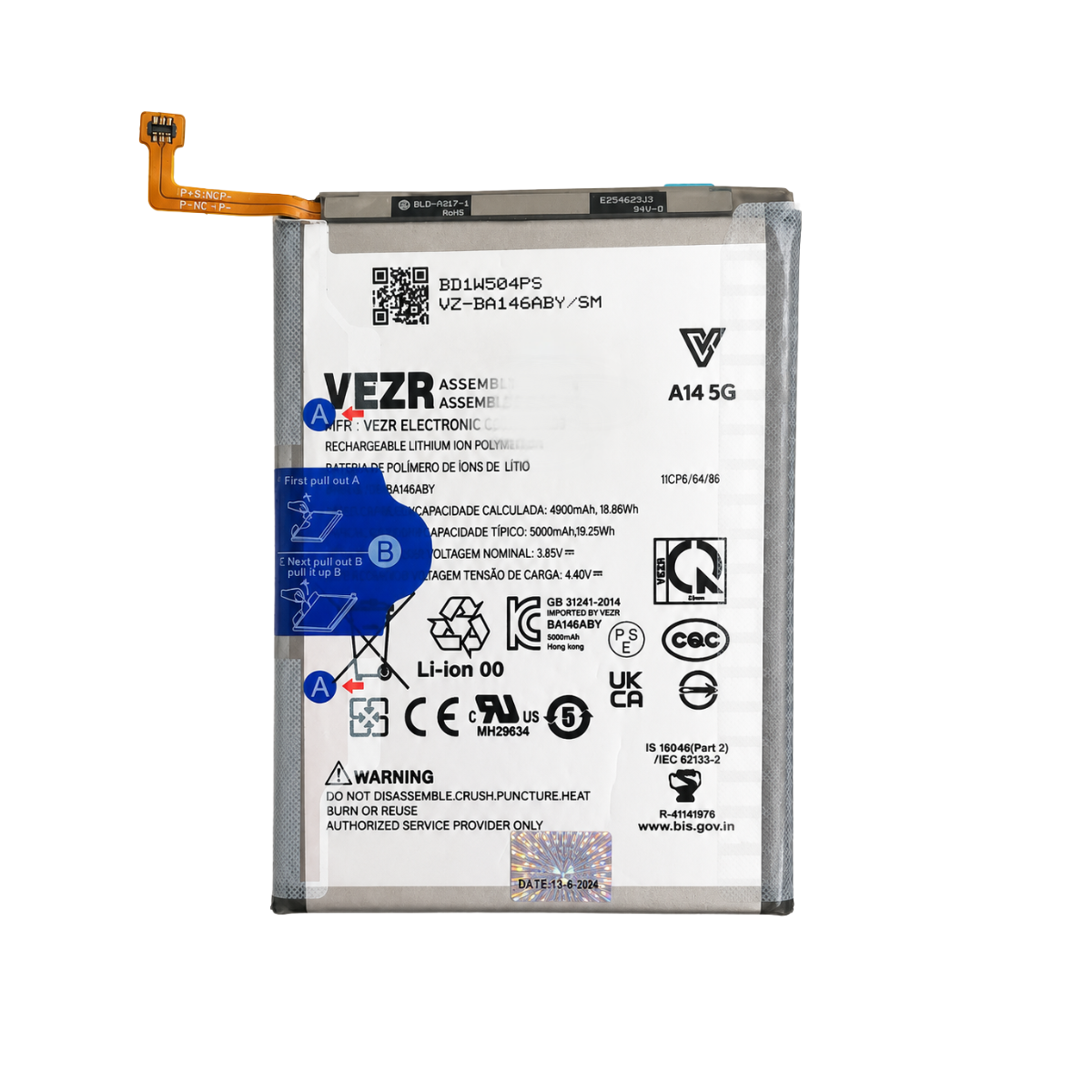 BATERIA SAMSUNG A14 5G (EB-BA146ABY) VEZR