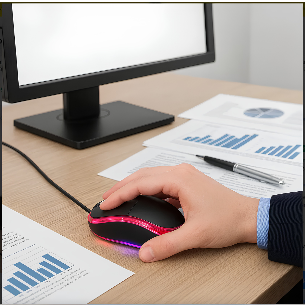 MOUSE COM FIO OPTICAL EXBOM MS-9 - imagem