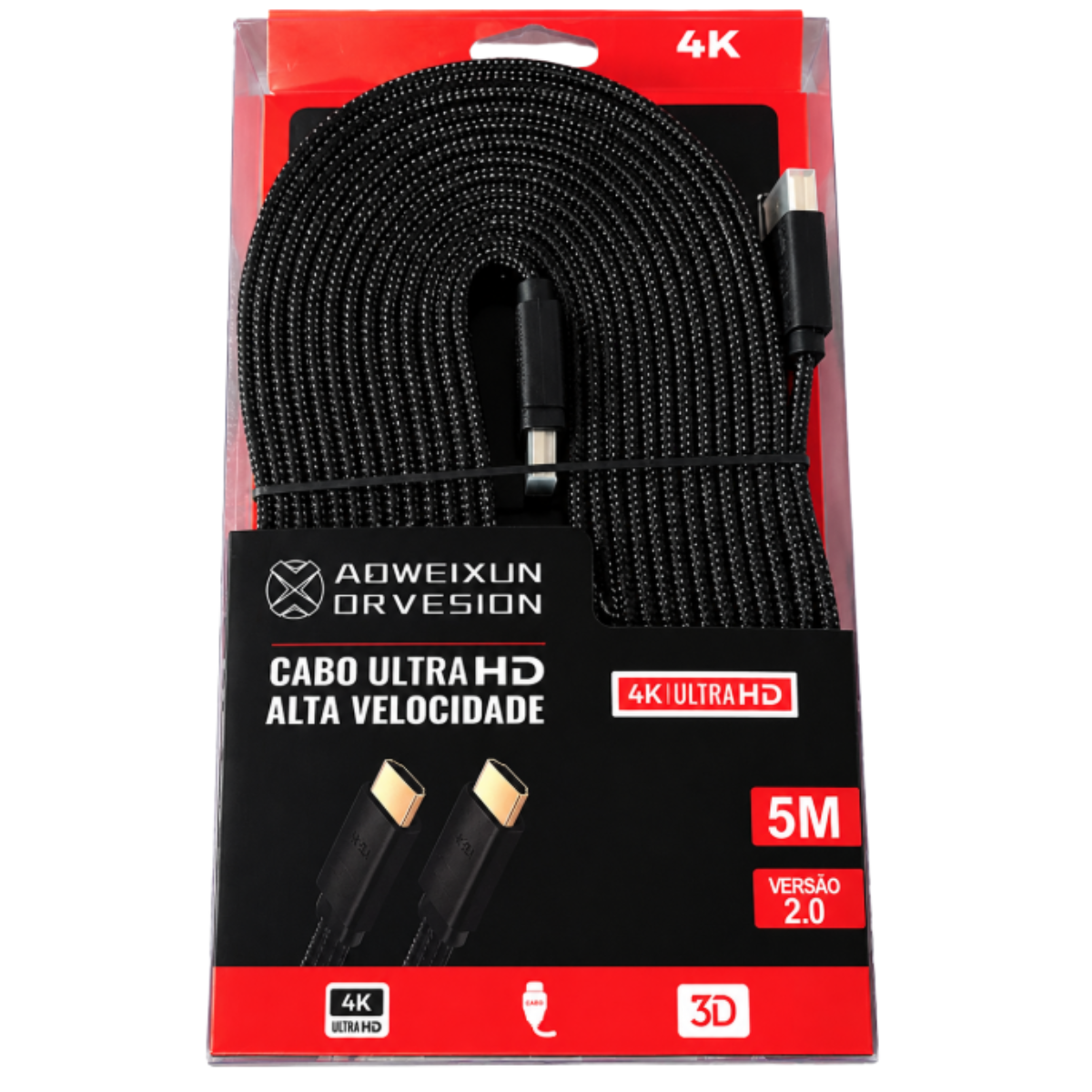 CABO HDMI VERSION 2.0 HDTV 5 METROS