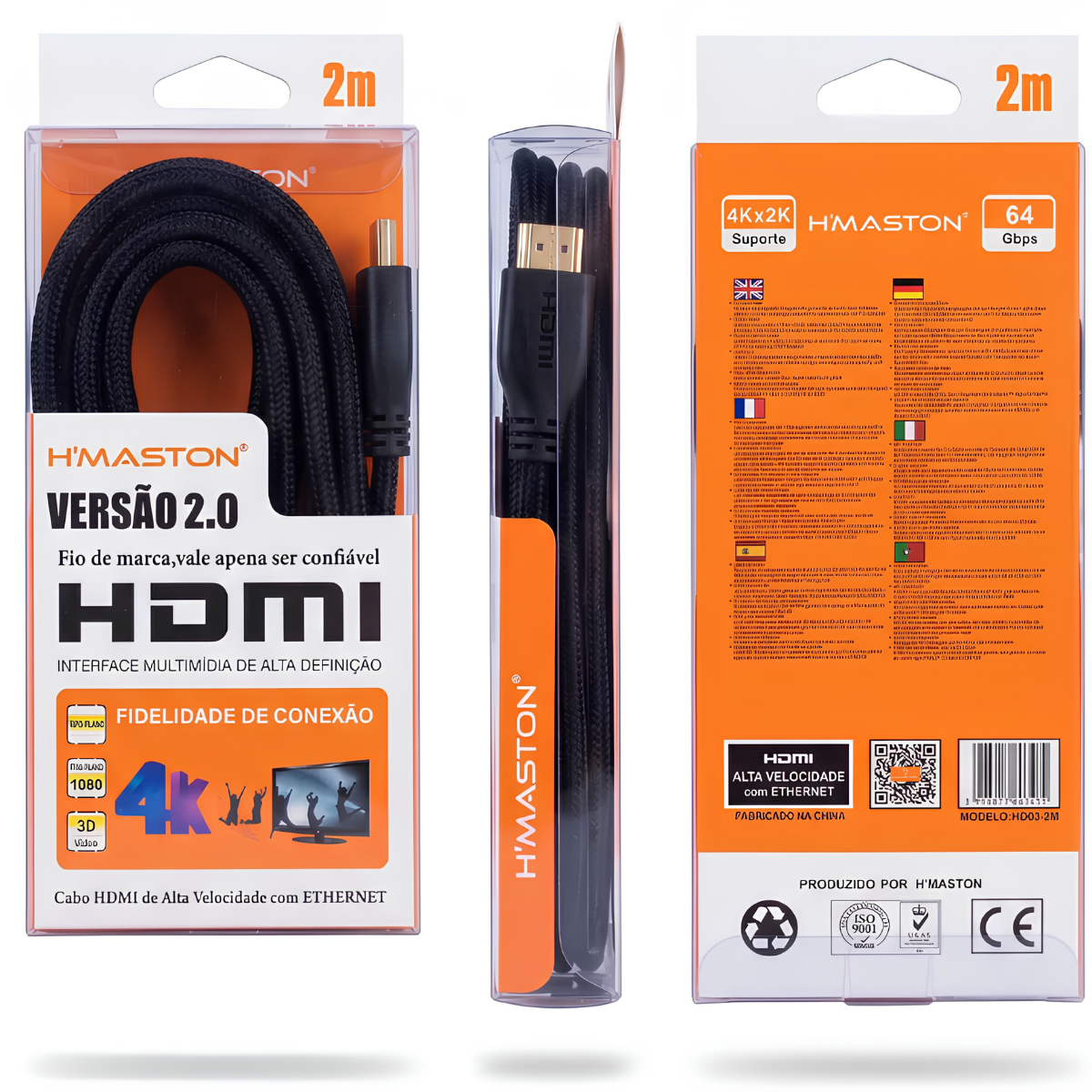 CABO HDMI VERSION 2.0 HDTV 2 METROS