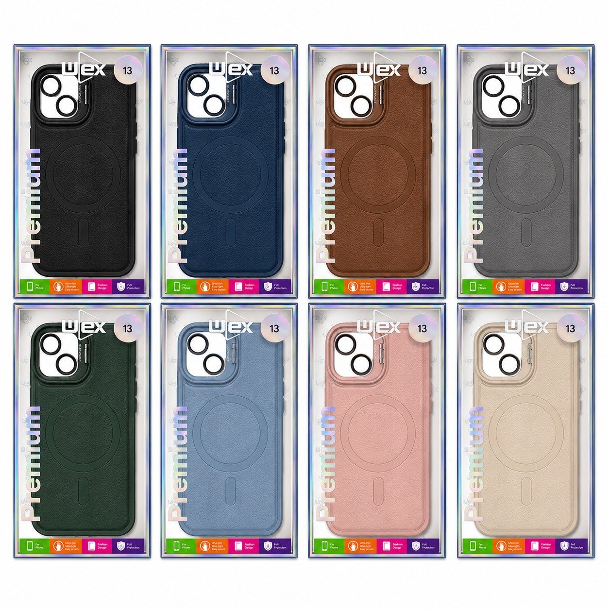 CAPINHA MAGSAFE DE COURO COM SUPORTE IPHONE 16 PRO MAX