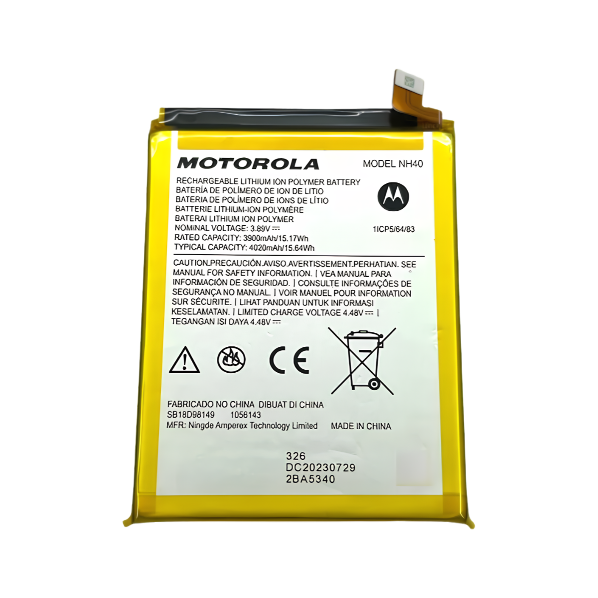 BATERIA MOTO E22 (NH40)