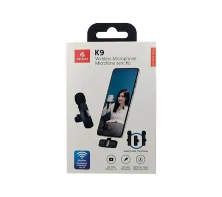 MICROFONE LAPELA K9 IPHONE IOS 1 MICROFONE