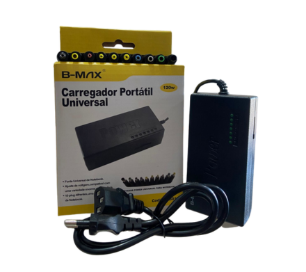 CARREGADOR PORTATIL UNIVERSAL PARA NOTEBOOK (AB019)